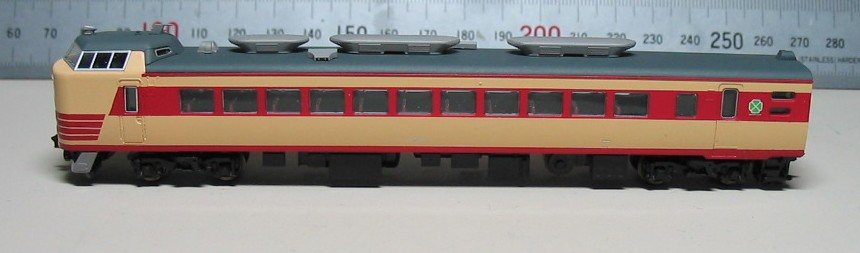 国鉄485系特急型電車クモハ485-1・クロ480-1 完成画像