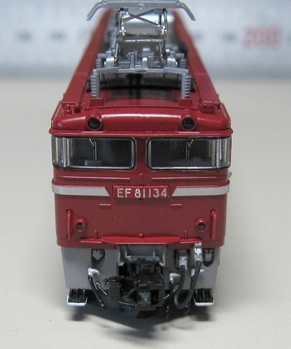 JR東日本EF81型電気機関車134号機双頭連結器改造後タイプ 完成画像 JR東日本EF81型電気機関車134号機双頭連結器改造後タイプ 完成画像