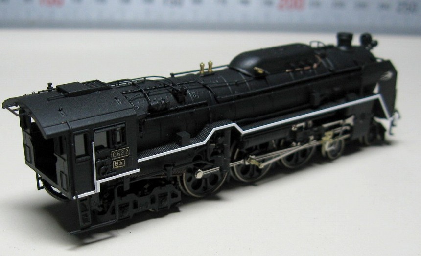 国鉄C62型蒸気機関車2号機ワールド工芸キット組み立て 完成画像