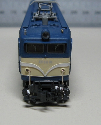 国鉄 EF58型電気機関車81号機（広島型一体ヒサシ付き） 完成画像